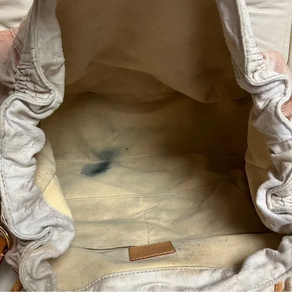 VTG LOUIS VUITTON Denim Orange Ombre Sunrise Large Messenger Bag - Picture 10 of 16